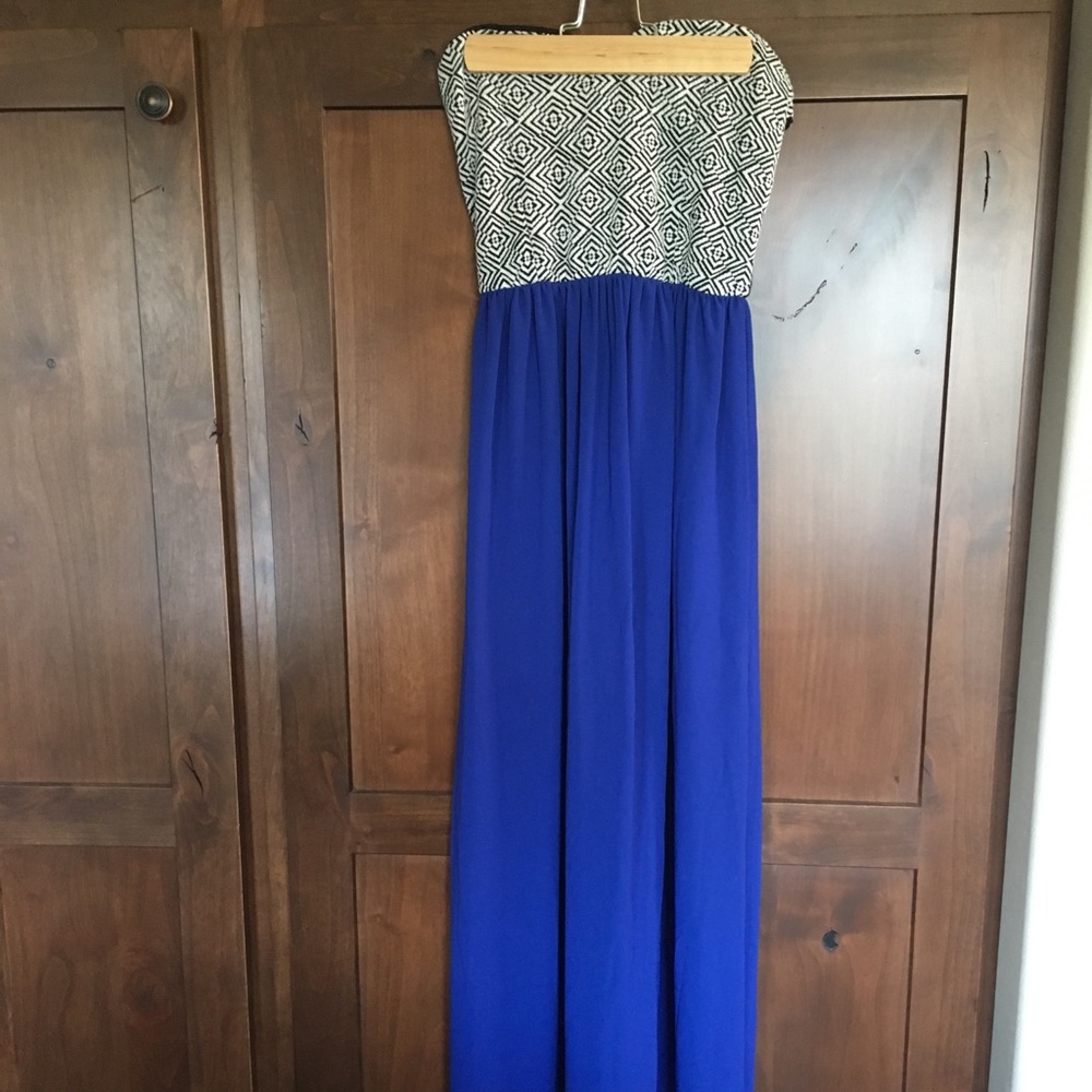 Blue maxi dress